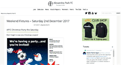 Desktop Screenshot of alexandraparkfc.co.uk